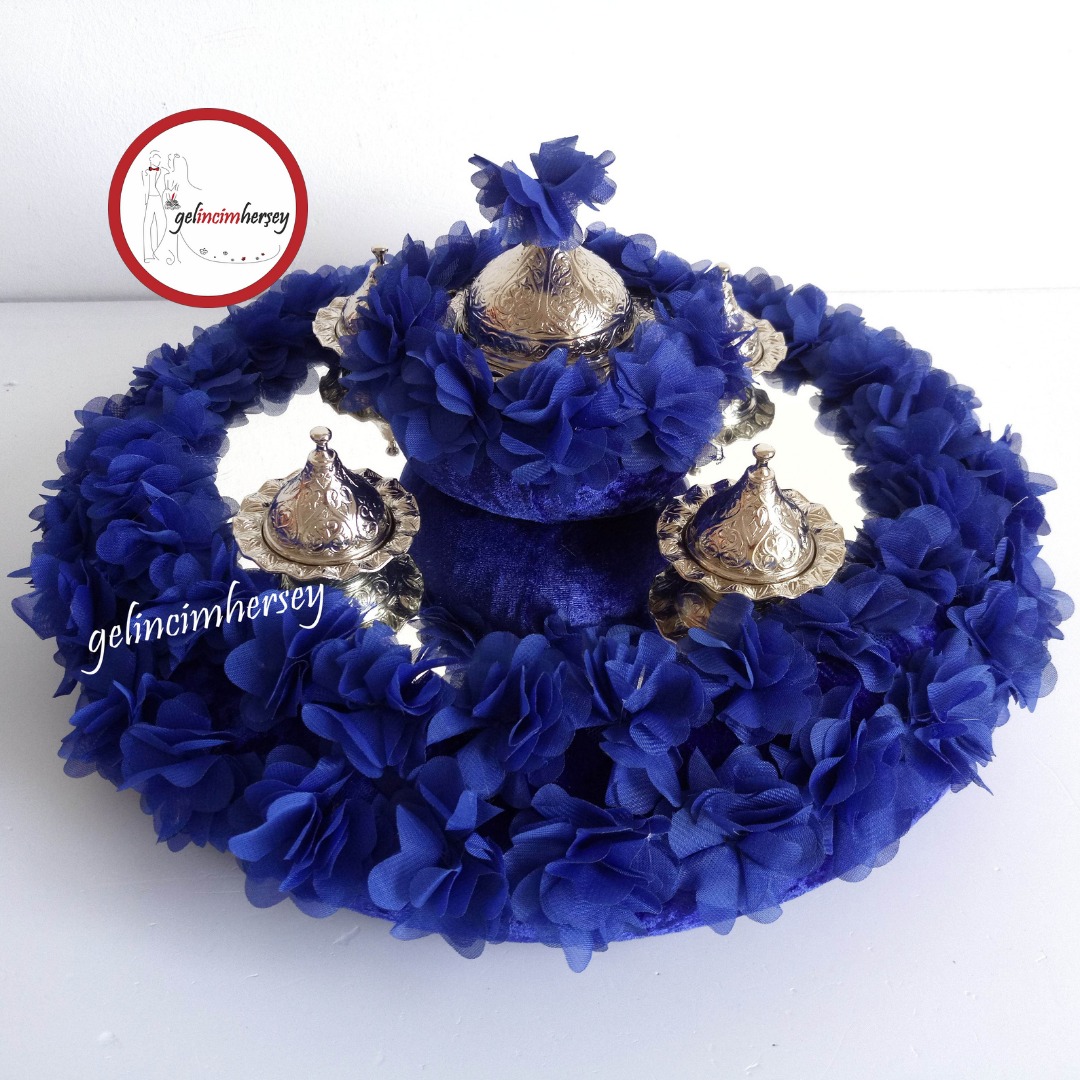 GelincimherşeySaksMaviLazerAynalıKınaSepetiveKınaTepsisi