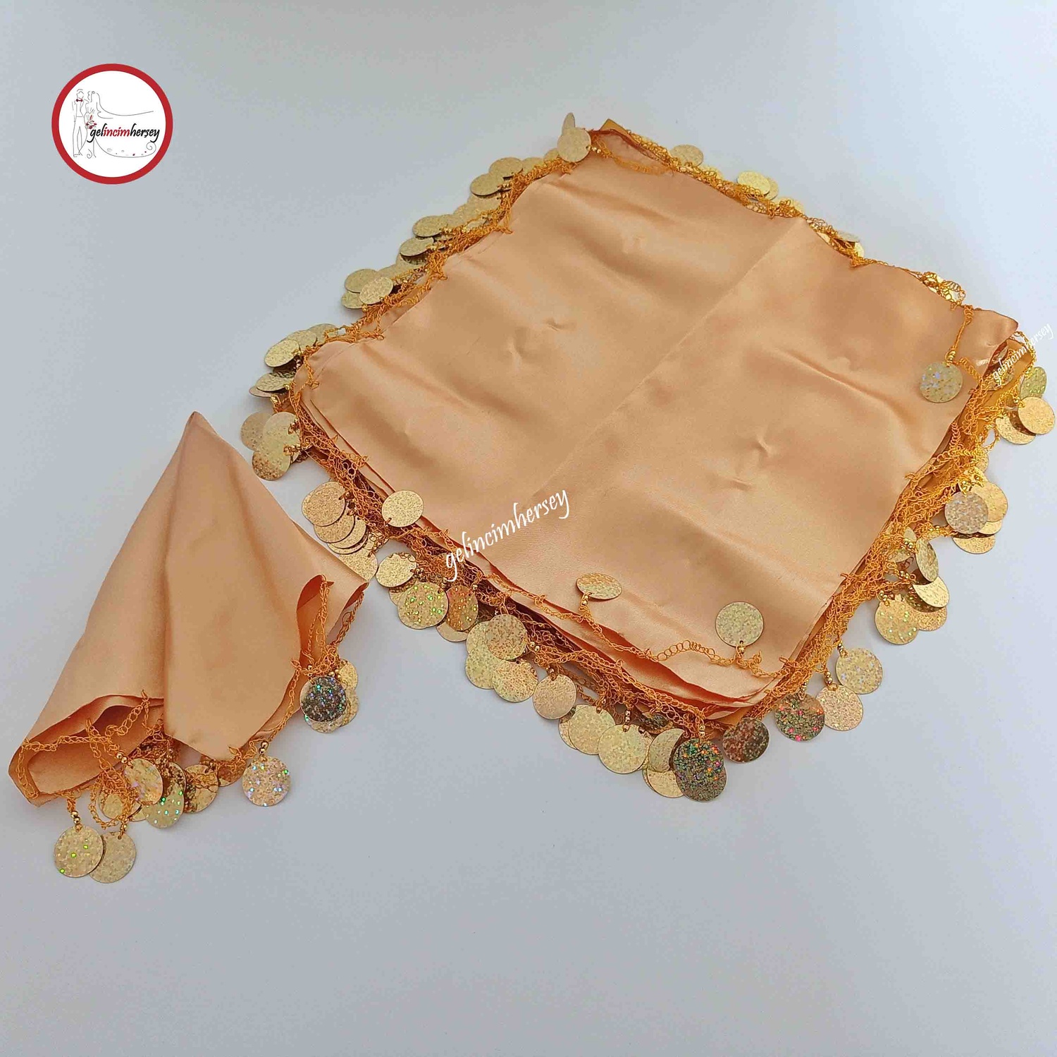 Gelincimherşey10luSatenHalayMendiliAltın