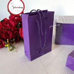 Gelincimherşey 25'li Özel Günler İçin Hediyelik Renkli Poşet Karton Çanta - MOR