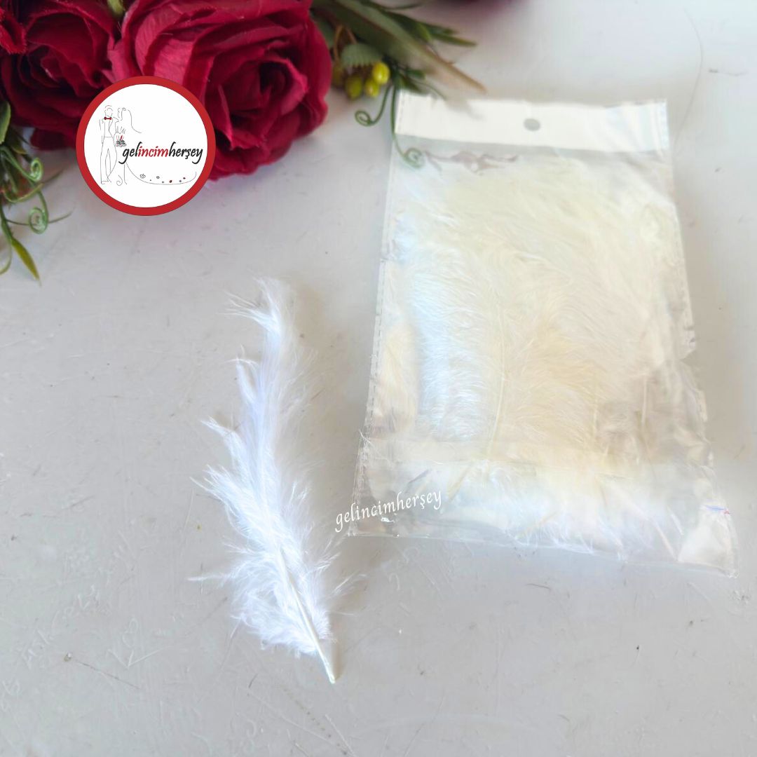 Gelincimherşey100lüKuşTüyüBeyaz