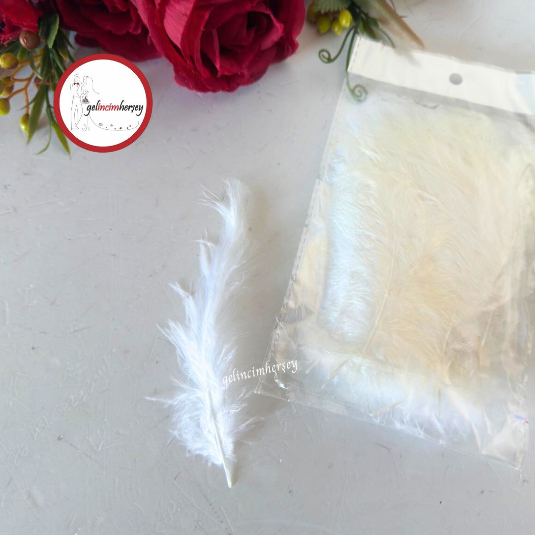 Gelincimherşey100lüKuşTüyüBeyaz2