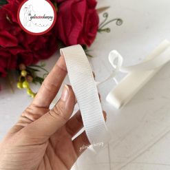 Gelincimherşey 2 cm Saten Grogren Kurdele - KREM