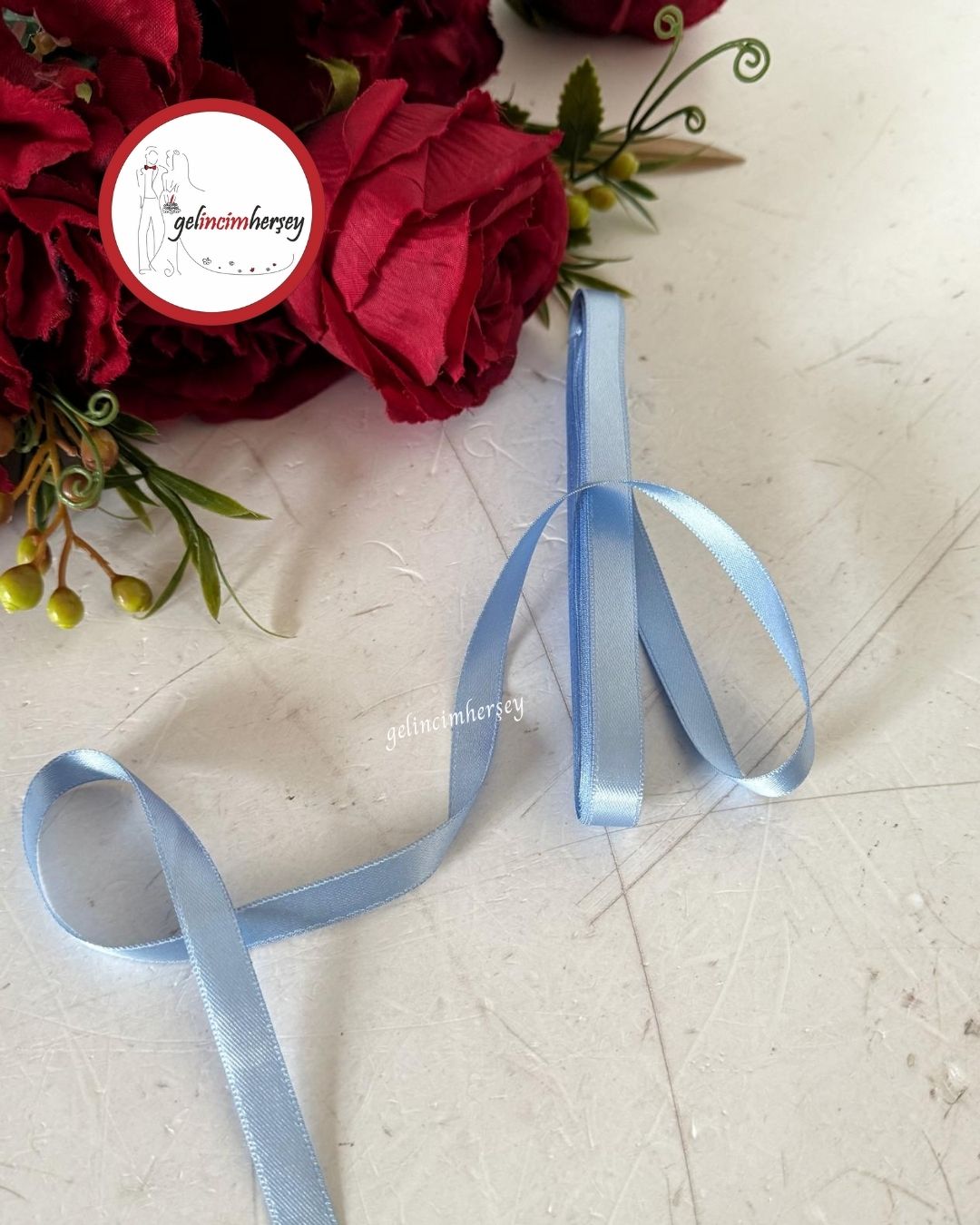 GelincimherşeySatenKurdele1cmBebeMavi