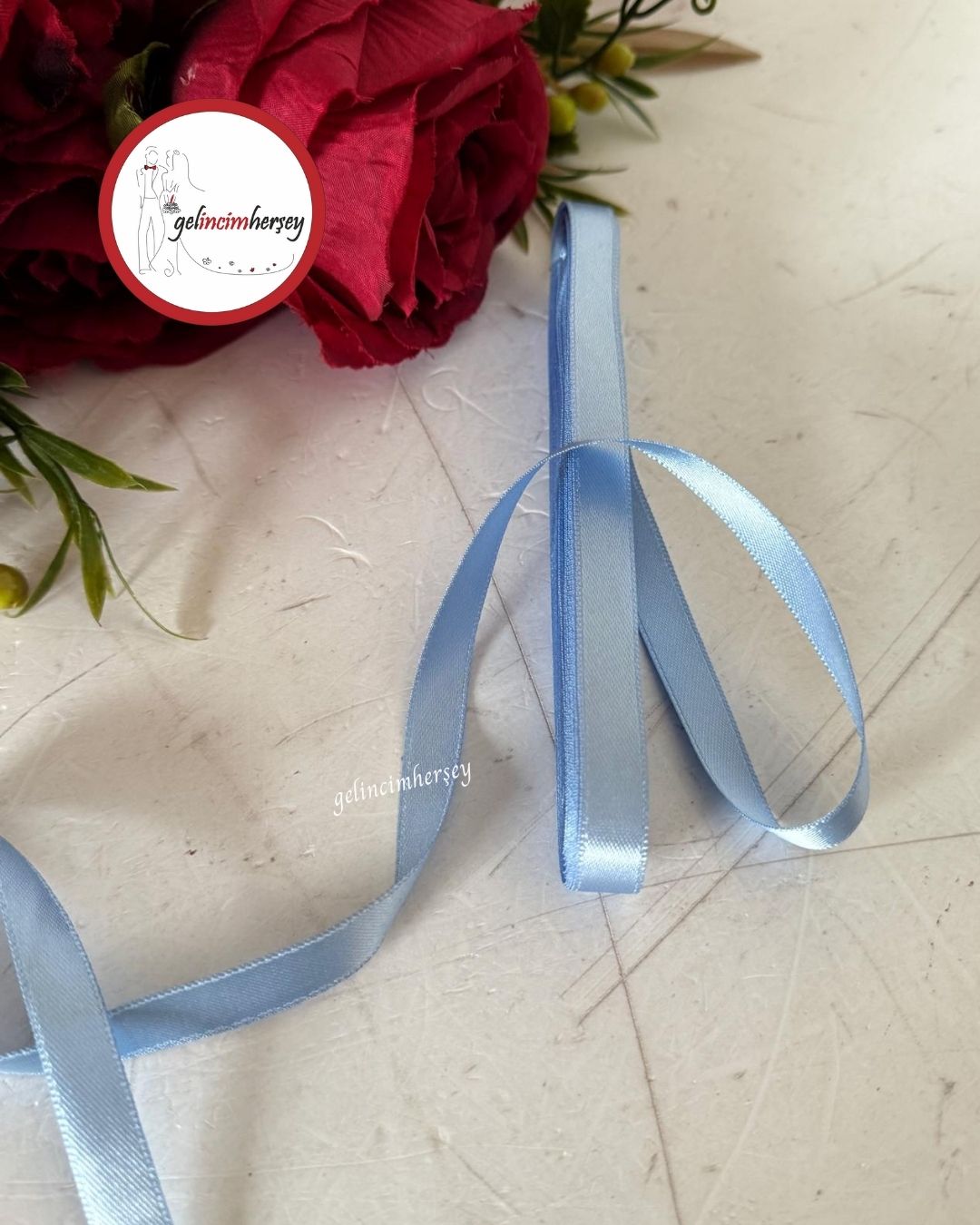 GelincimherşeySatenKurdele1cmBebeMavi1