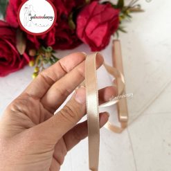 Gelincimherşey 1 cm Saten Kurdele - BEJ