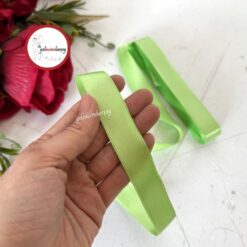 Gelincimherşey 2 cm Saten Kurdele - FISTIK YEŞİL