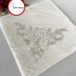 Gelincimherşey Çeyizlik Saten Bohça - Aplik Dantel
