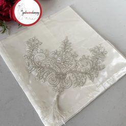 Gelincimherşey Çeyizlik Saten Bohça - Fransız Dantelli