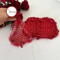Gelincimherşey 10’lu Pul Payet İşlemeli Halay Mendili - KIRMIZI