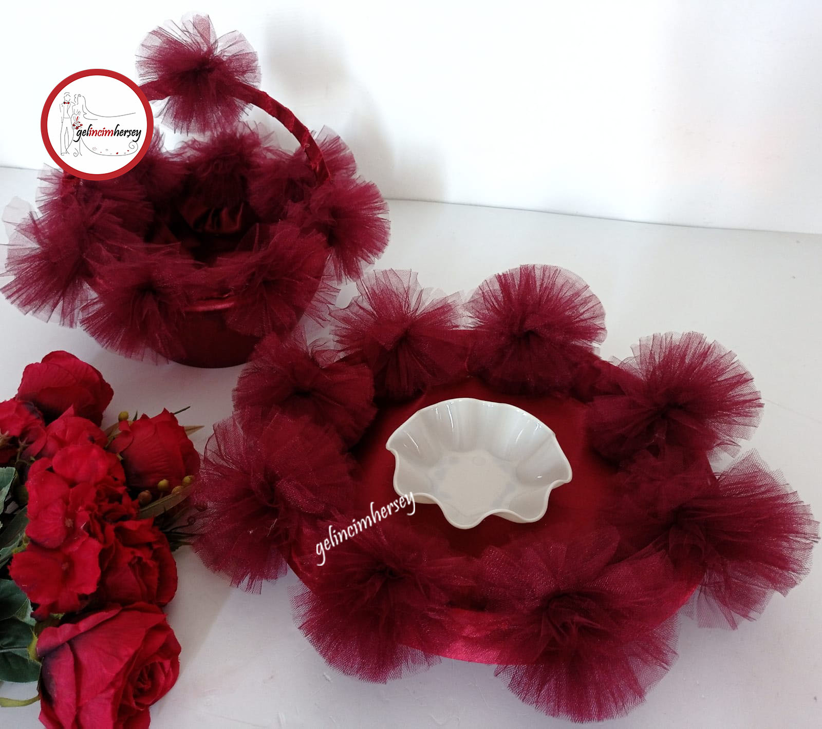 Gelincimherşey314ParçaGönülDağıKınaSepetiveKınaTepsisi