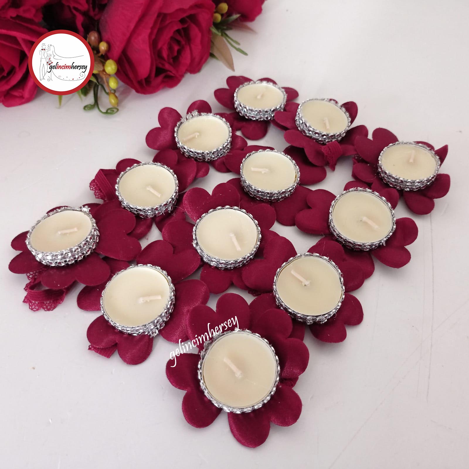 gelincimherşey bordo el mumu