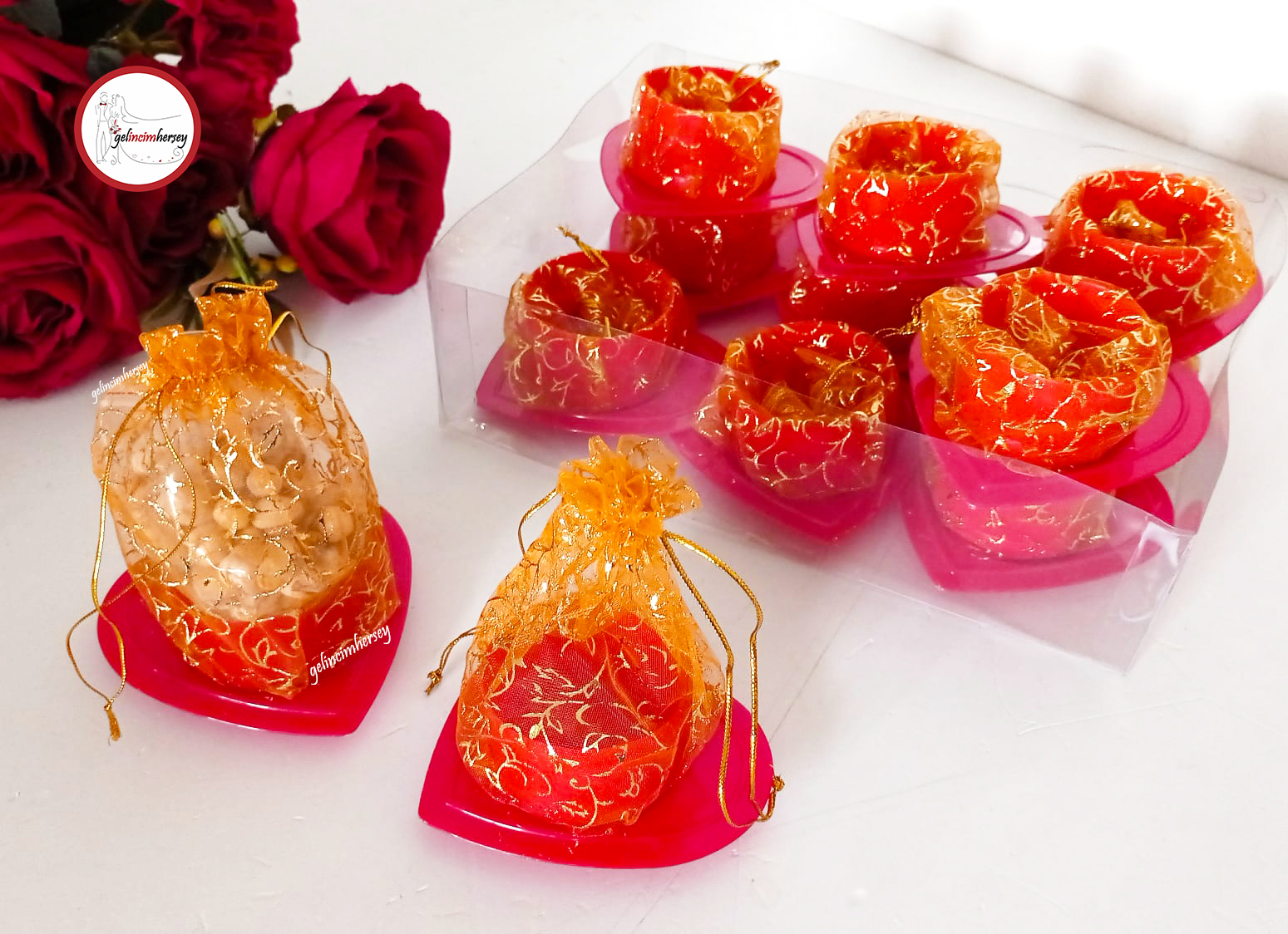 gelincimhersey Kırmızı altlıklı çerezlik kutu 2.