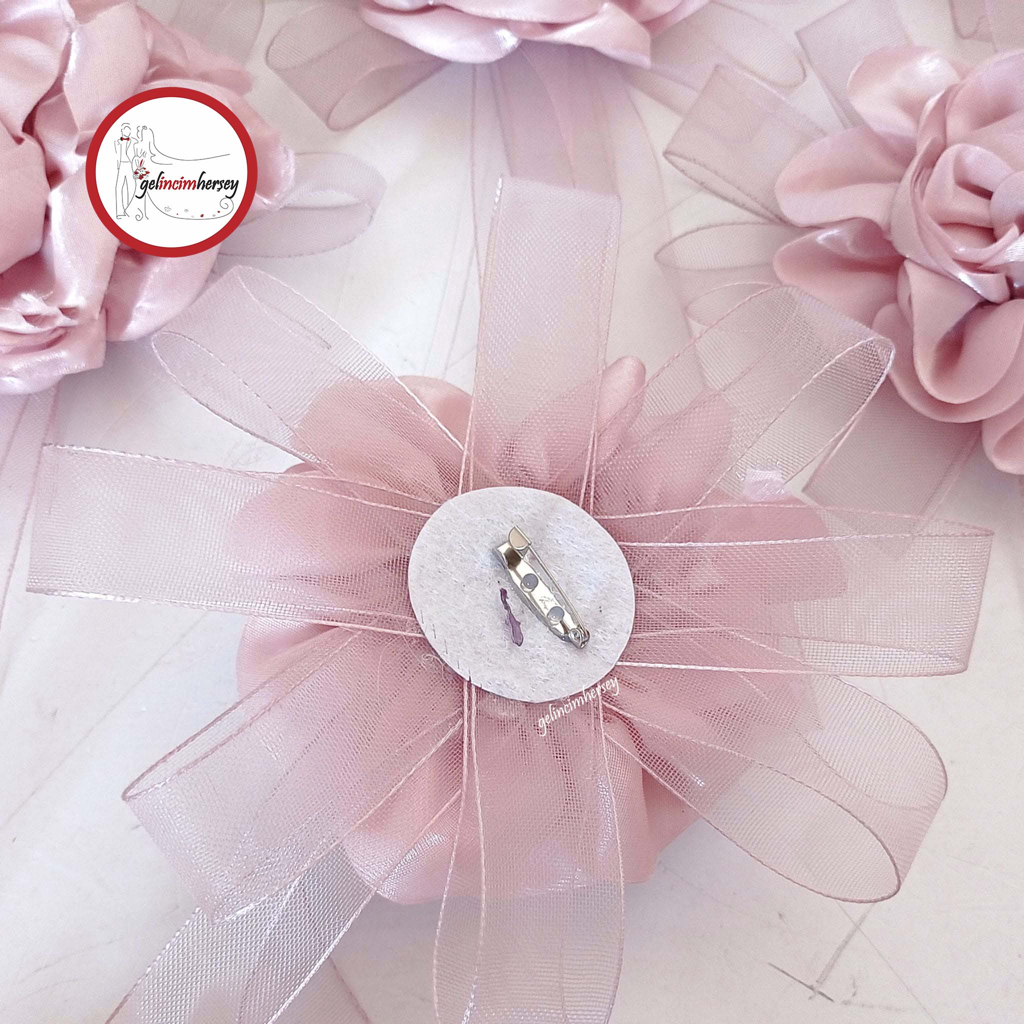 gelincimherşey 5 li bohça süsü pembe renk