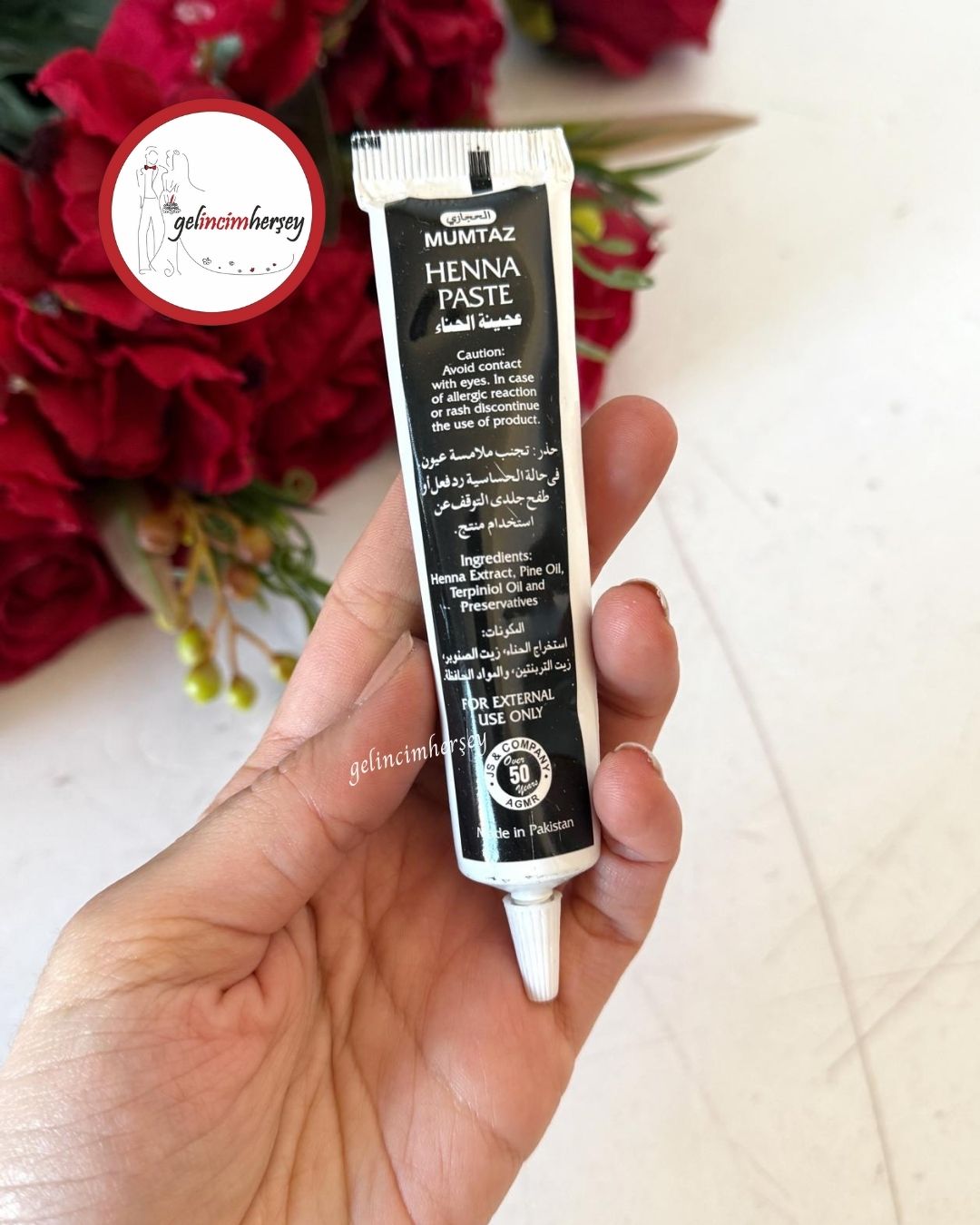 GelincimherşeyTüpHintKınasıSiyah1 Gelincimherşey Desen çizimi için Sıvı Tüp Hint Kınası