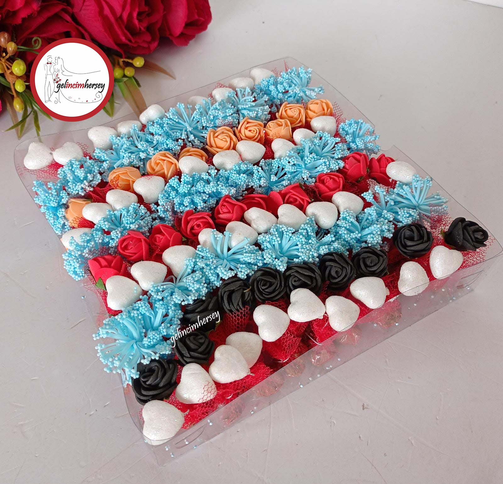 gelincimhersey beyaz kalp mavi pıtırcık