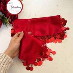 Gelincimherşey 10’lu Saten Kumaş Halay Mendili - KIRMIZI