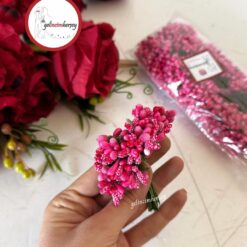 Gelincimherşey 120'li İri Cipso Görünümünde Lüks Pıtırcık Çiçek - FUŞYA