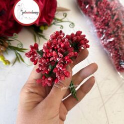 Gelincimherşey 120'li İri Cipso Görünümünde Lüks Pıtırcık Çiçek - KIRMIZI