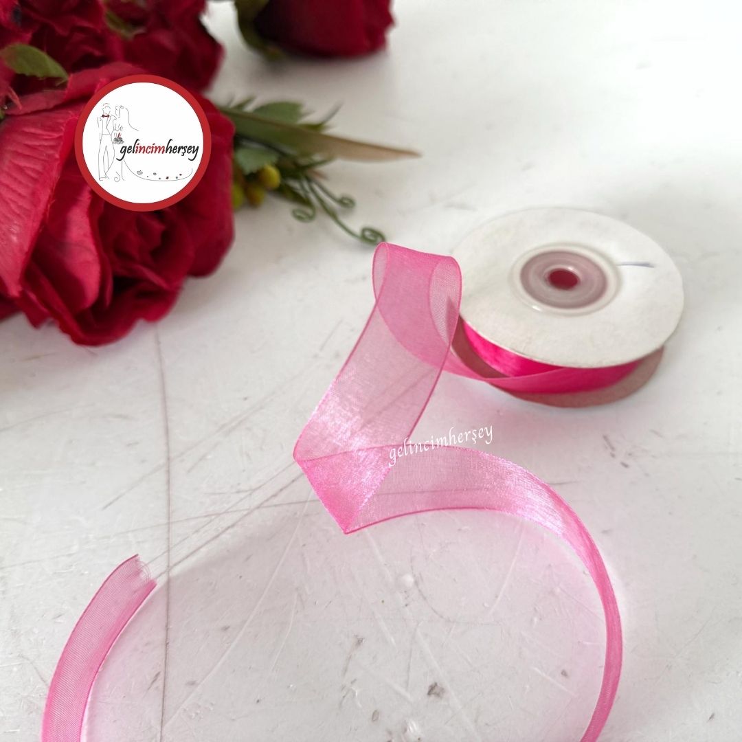 Gelincimherşey2cmOrganzeKurdeleFuşya