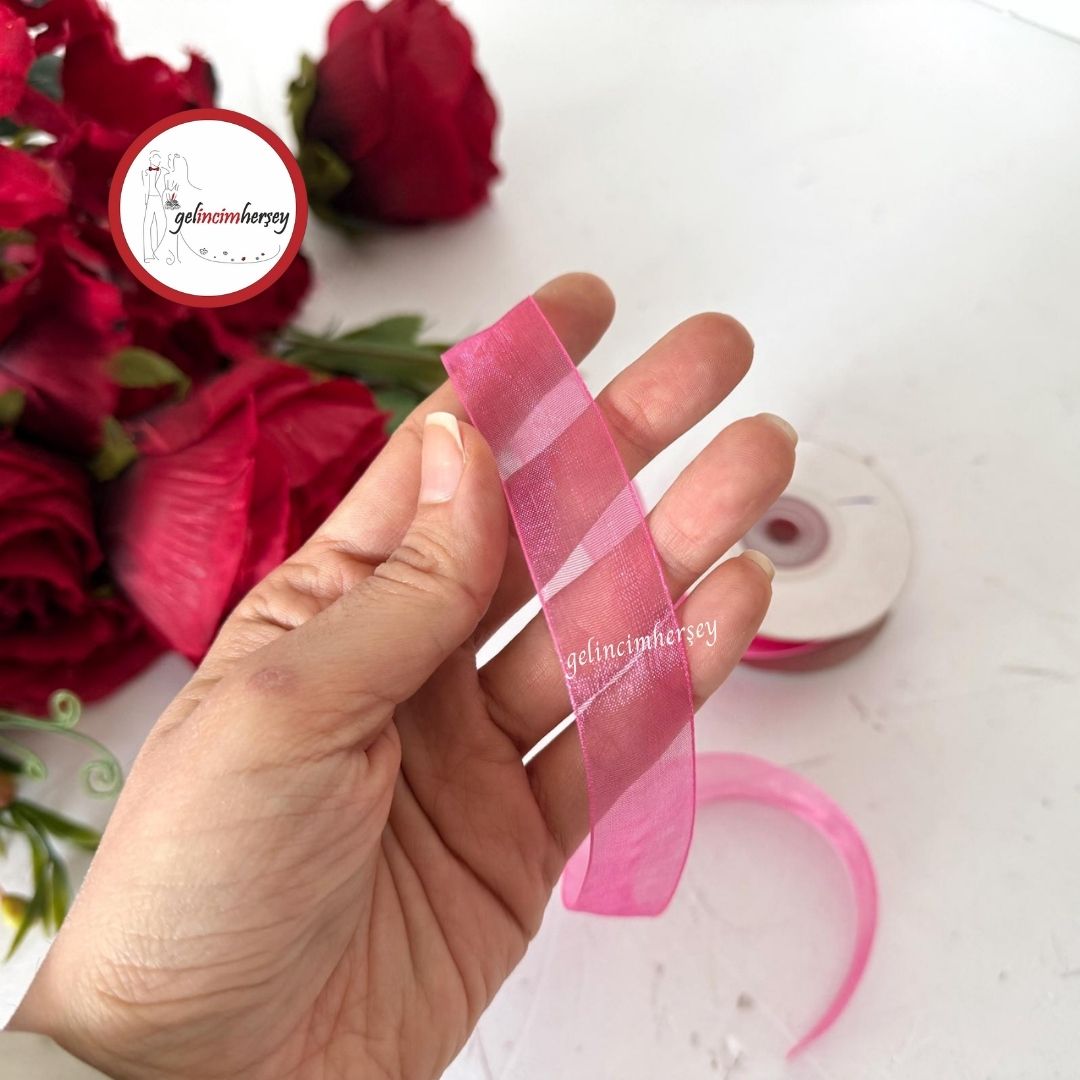 Gelincimherşey2cmOrganzeKurdeleFuşya2