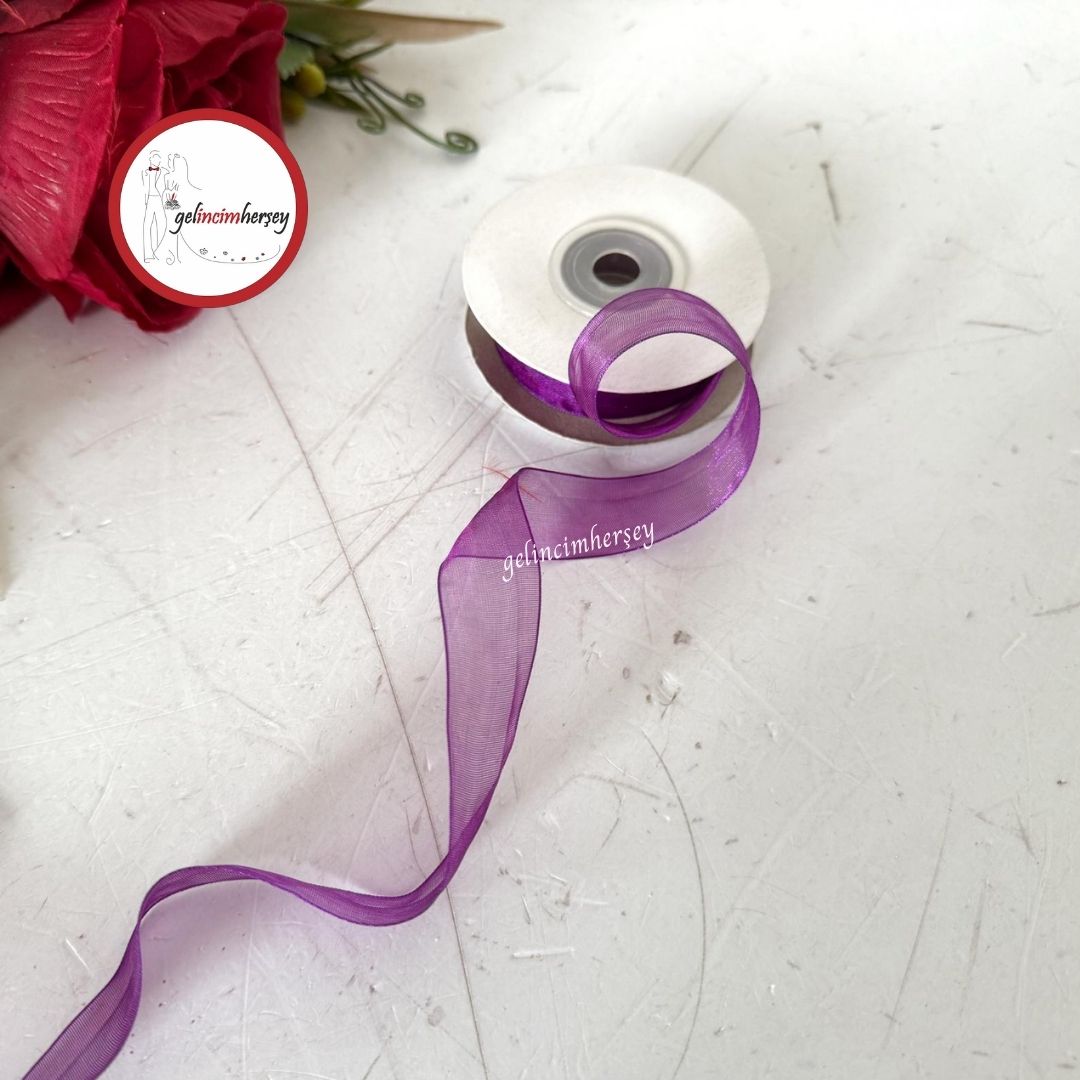 Gelincimherşey2cmOrganzeKurdeleMor