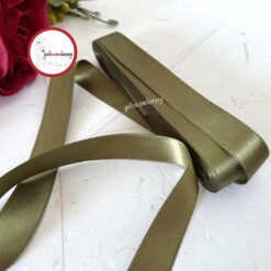 Gelincimherşey 2 cm Saten Kurdele - HAKİ YEŞİL