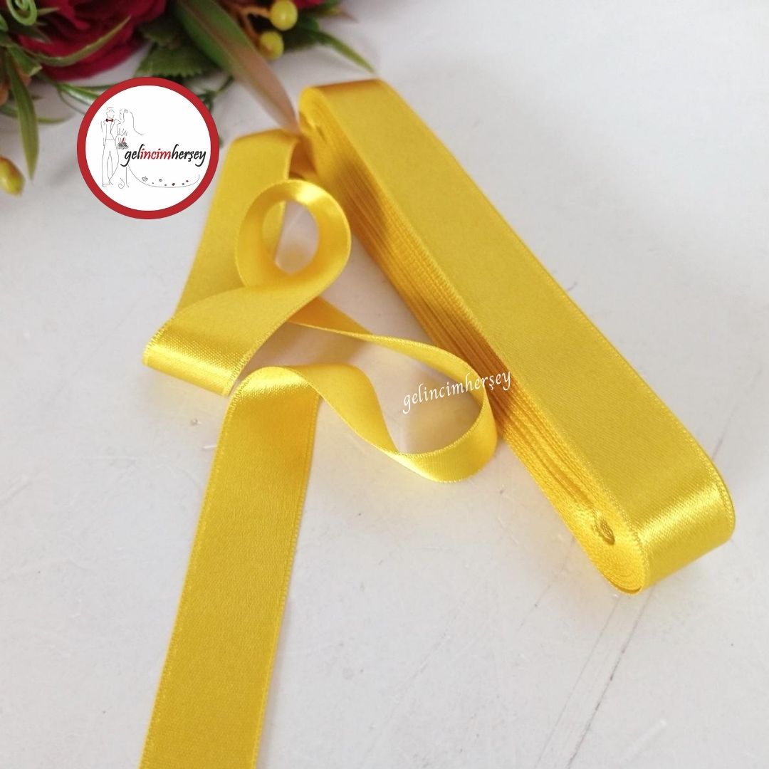 Gelincimherşey2cmSatenKurdeleSarı