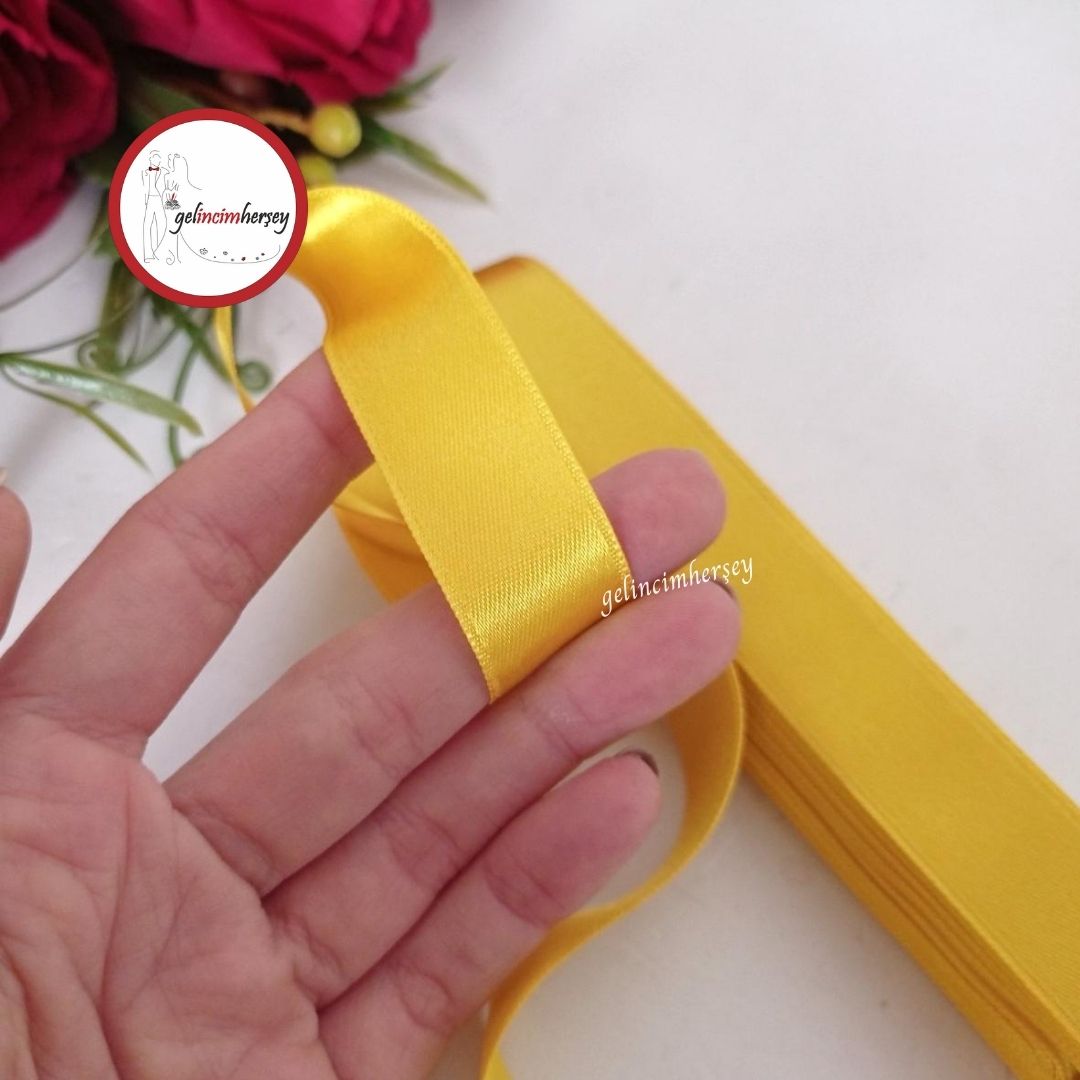 Gelincimherşey2cmSatenKurdeleSarı1
