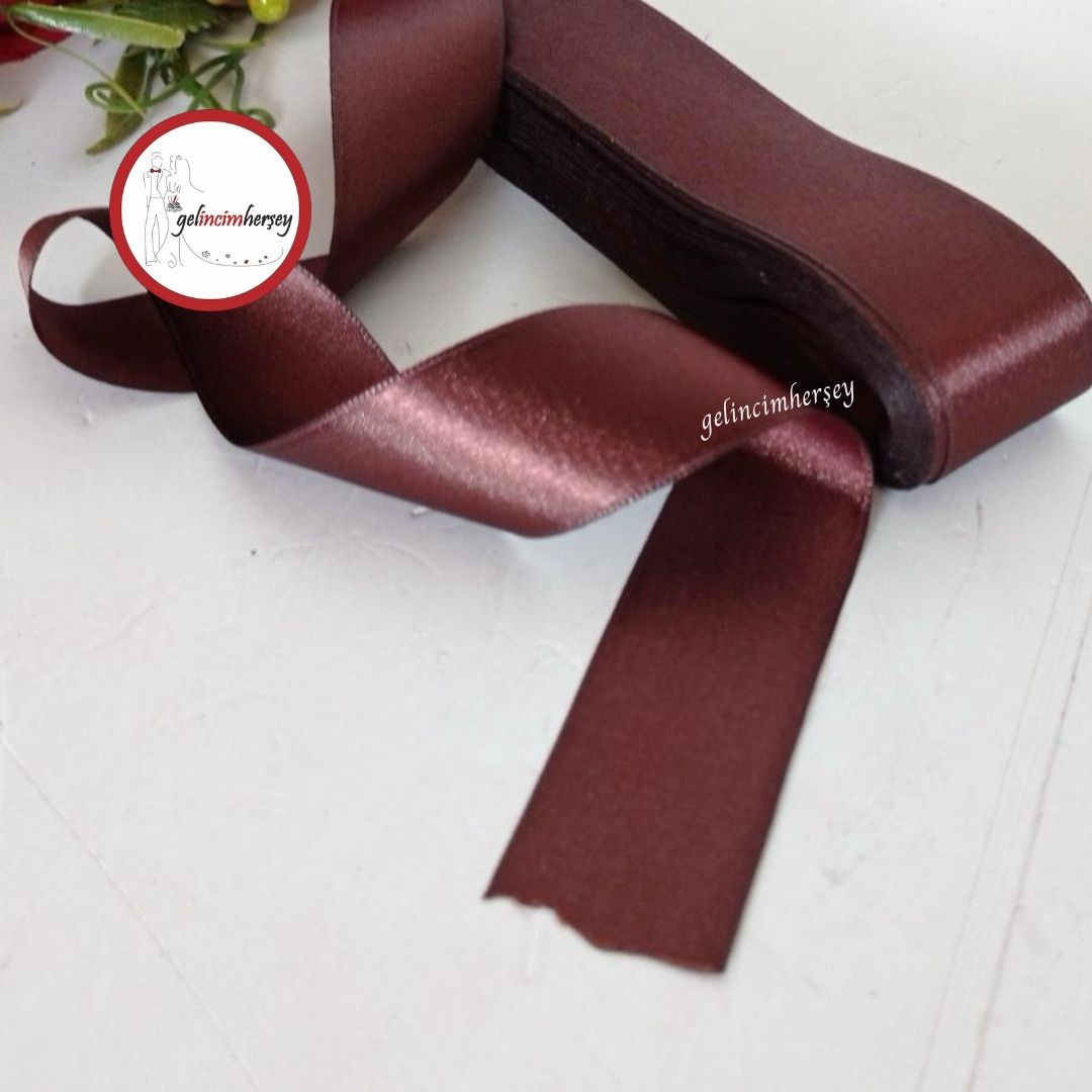 Gelincimherşey3cmSatenKurdeleKahverengi