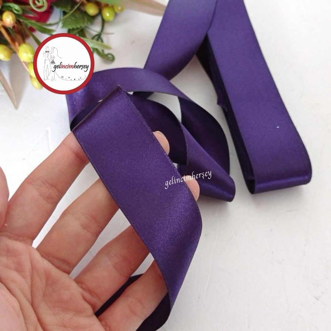 Gelincimherşey3cmSatenKurdeleMor