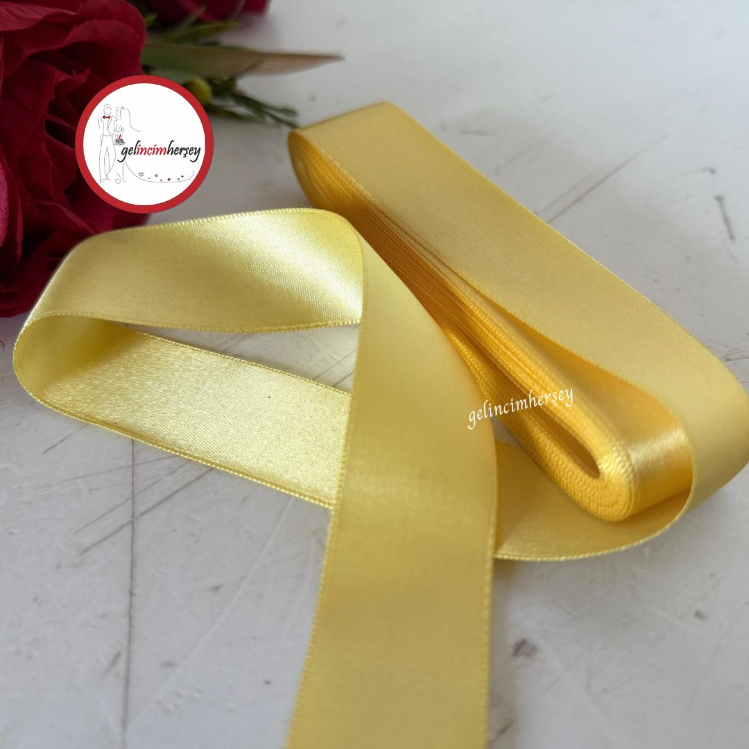 Gelincimherşey3cmSatenKurdeleSarı