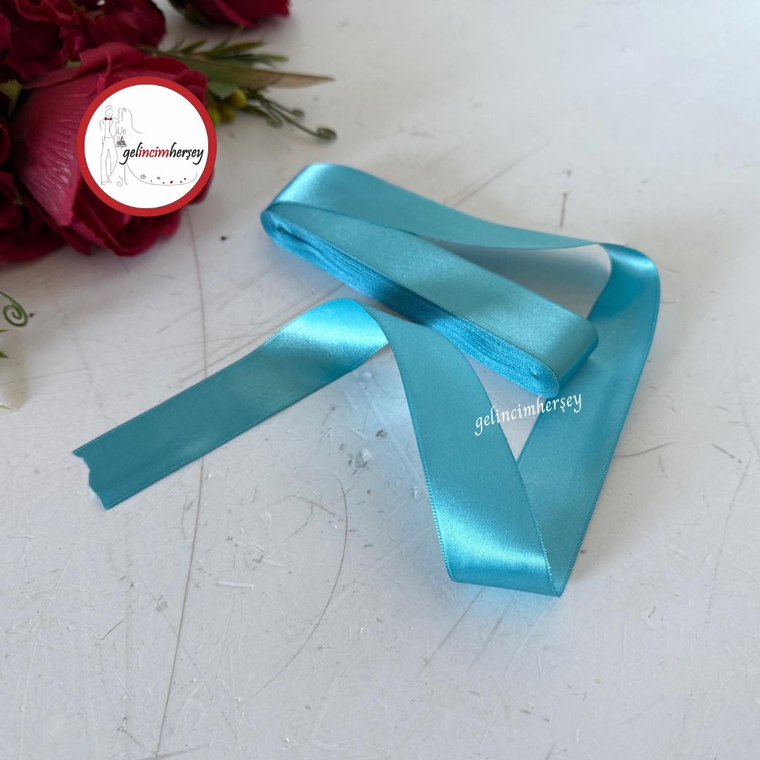Gelincimherşey3cmSatenKurdeleTurkuaz