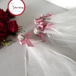 Gelincimherşey 5’li Kurdele Süslü Çiçekli Konvoy Süsü - PEMBE