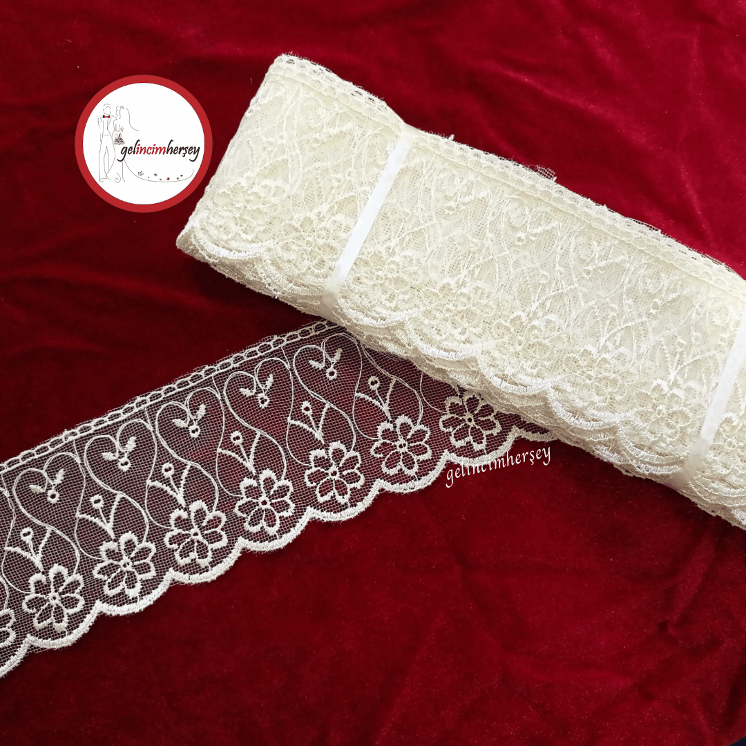 GelincimherşeyÇiçekKalpKremTülGüpür1