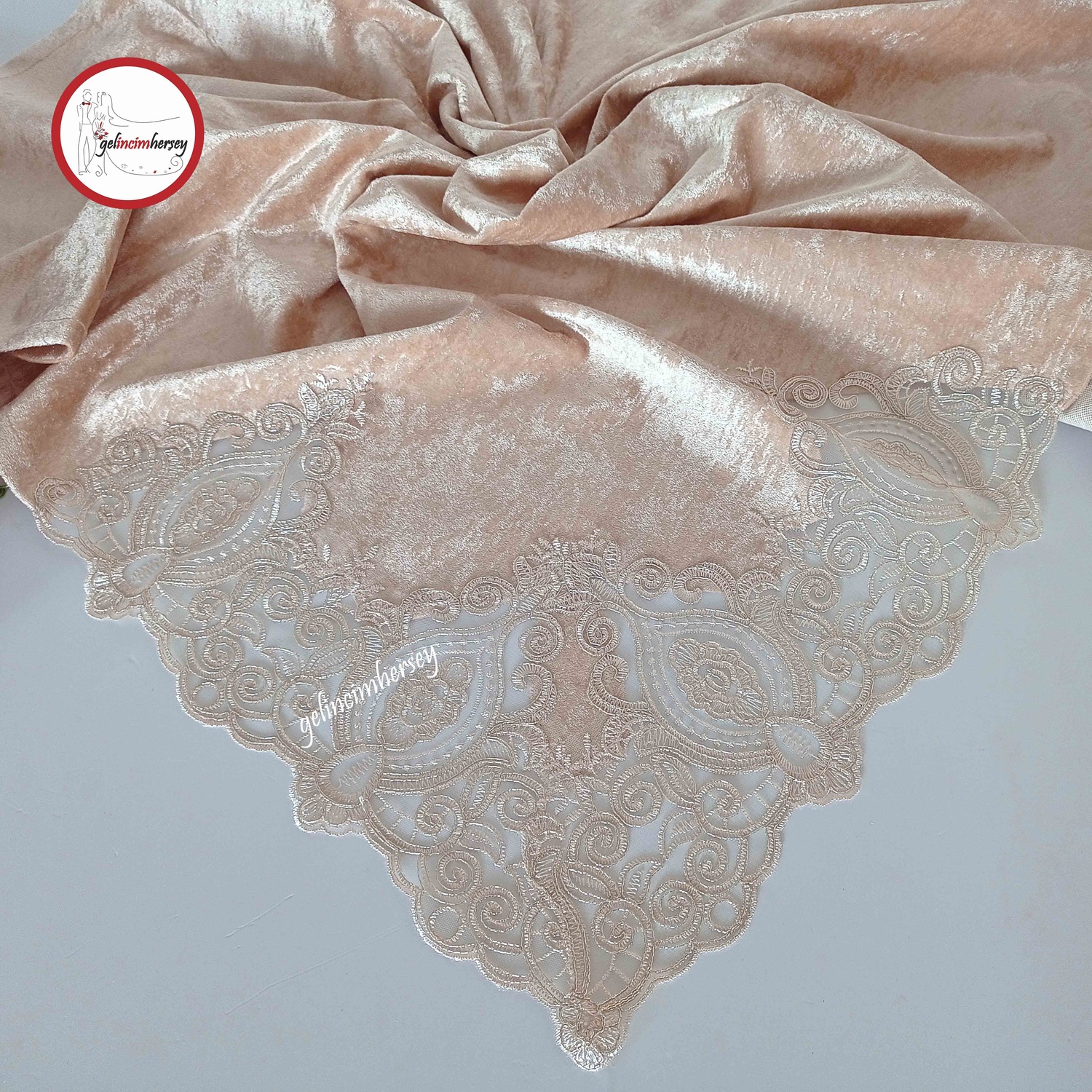 GelincimherşeyKadifeBohçaBej1