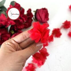 Gelincimherşey Kumaş Lazer Kesim Dekoratif Çiçek 30 Adet