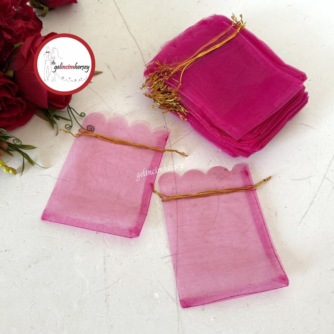 GelincimherşeyTülİpliHediyelikÇerezKesesiFuşya1