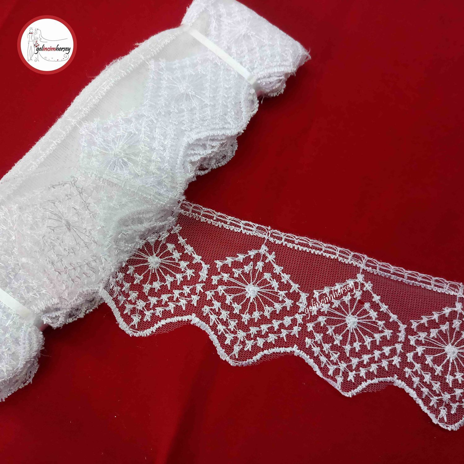 GelincimherseyYildizDantelTulGupurBeyaz