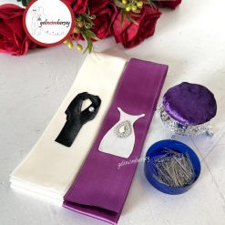 Gelincimherşey Gelin Damat Takı Töreni için Takı Kurdelesi İğnelik İğne - MOR
