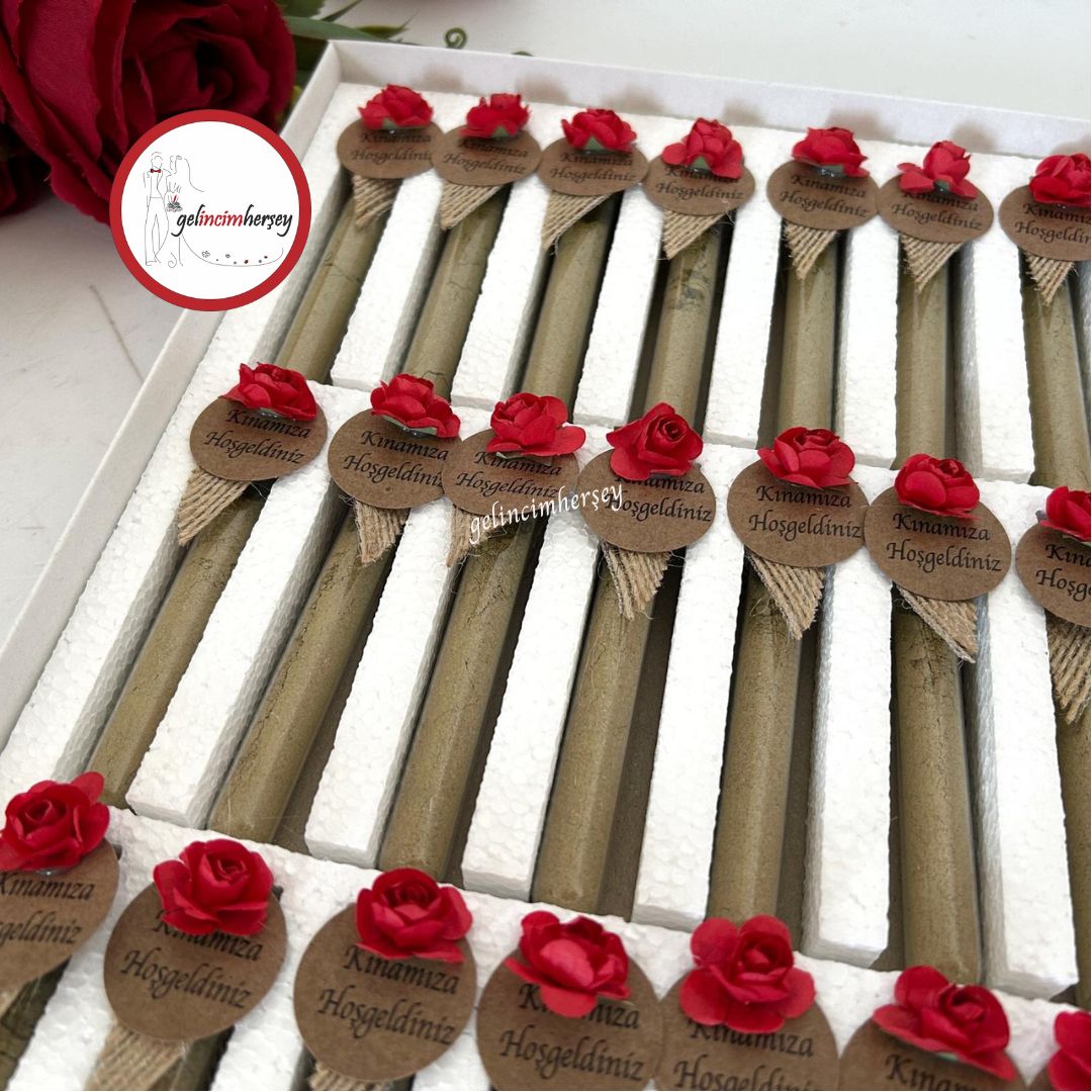 Gelincimherşey24lüCamTüpHediyelikKınaKırmızı1