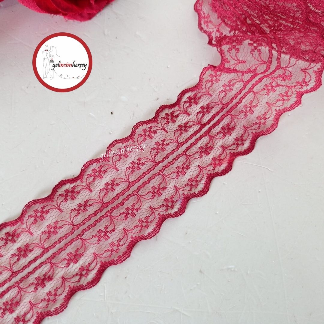 GelincimherşeyPolyesterÇiftSıraDantelBordo1