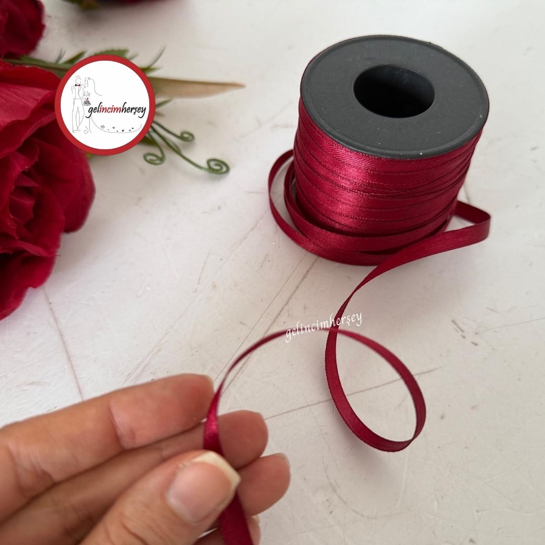 GelincimherşeySatenİnceKurdele6mm5mtBordo2