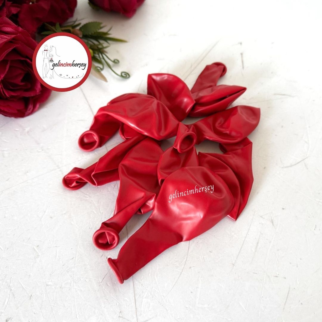 Gelincimherşey10luBalon12inchKırmızı