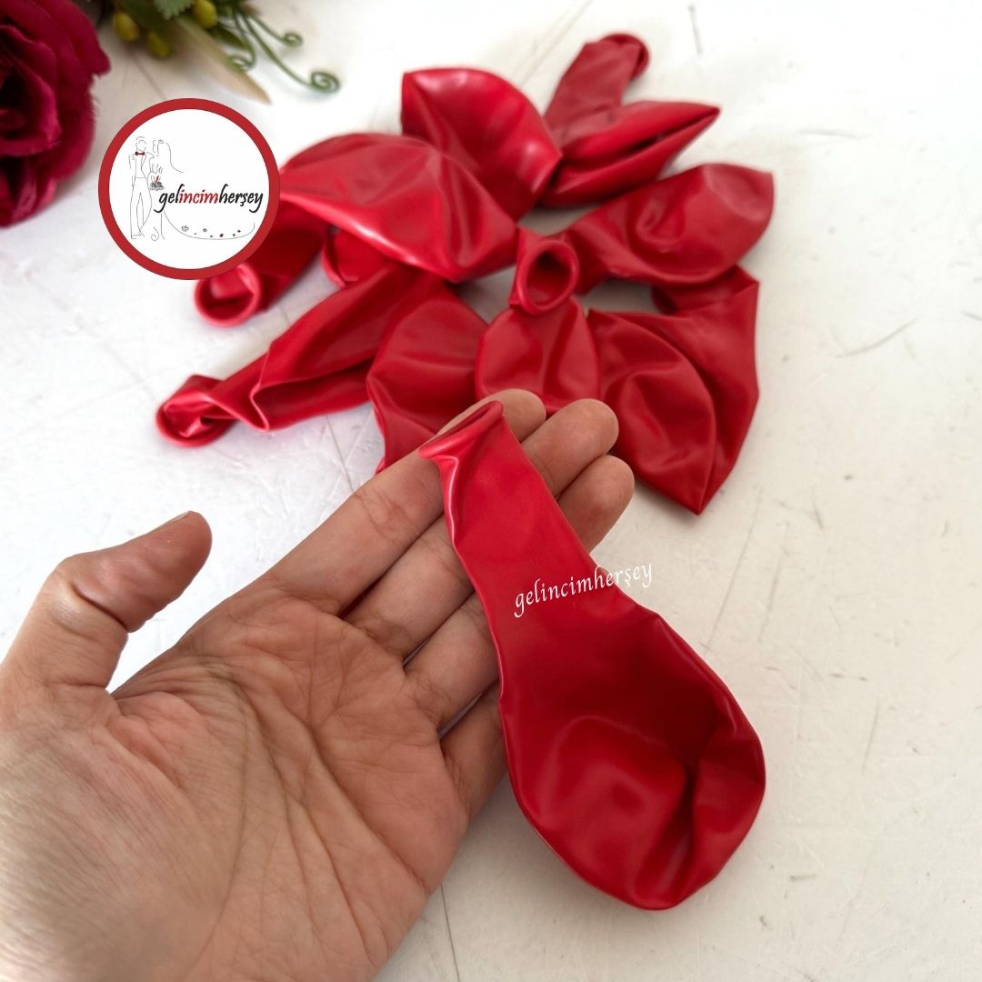 Gelincimherşey10luBalon12inchKırmızı2