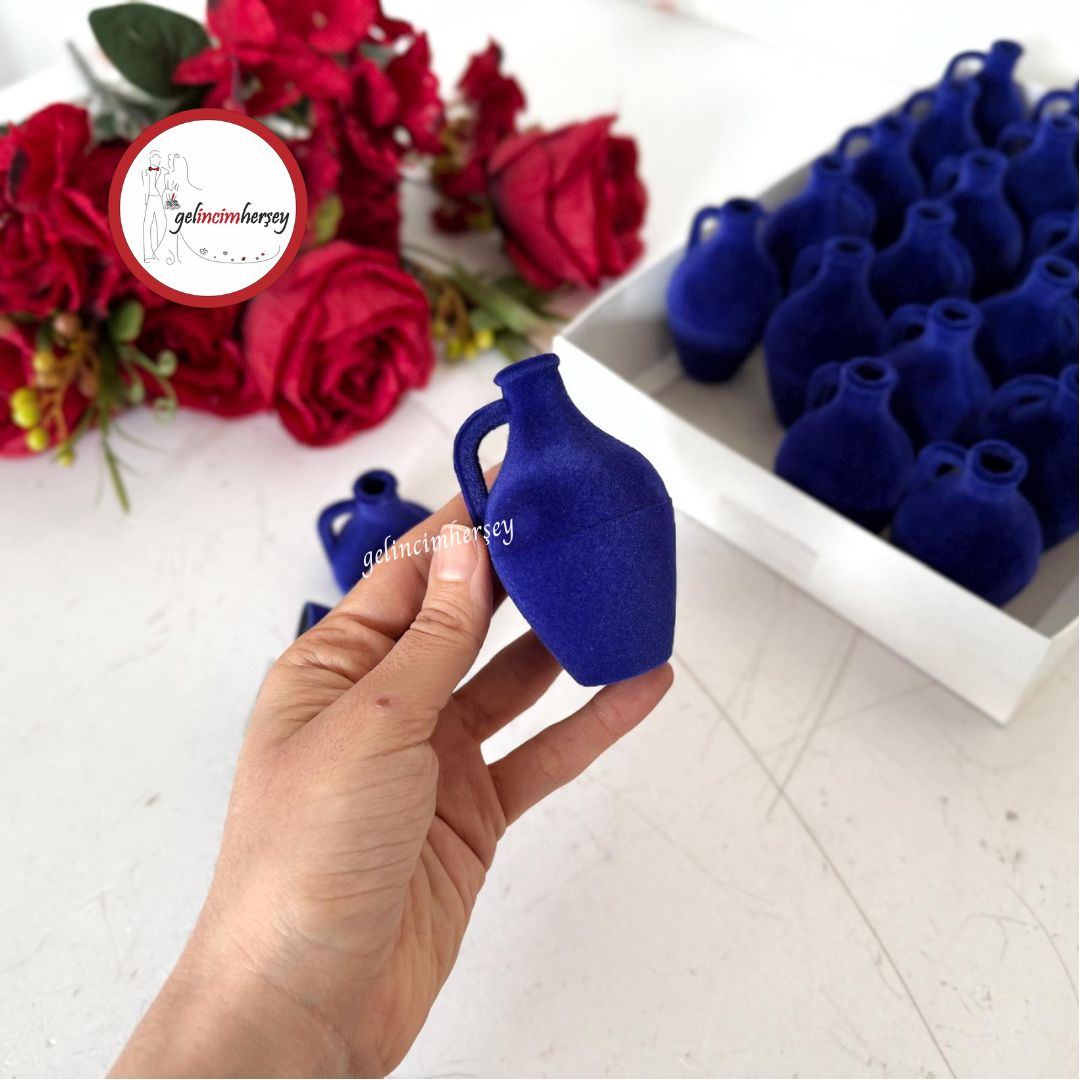 Gelincimherşey24'lüFlokKaplamaMiniTestiHediyelikKınaSaksMavi