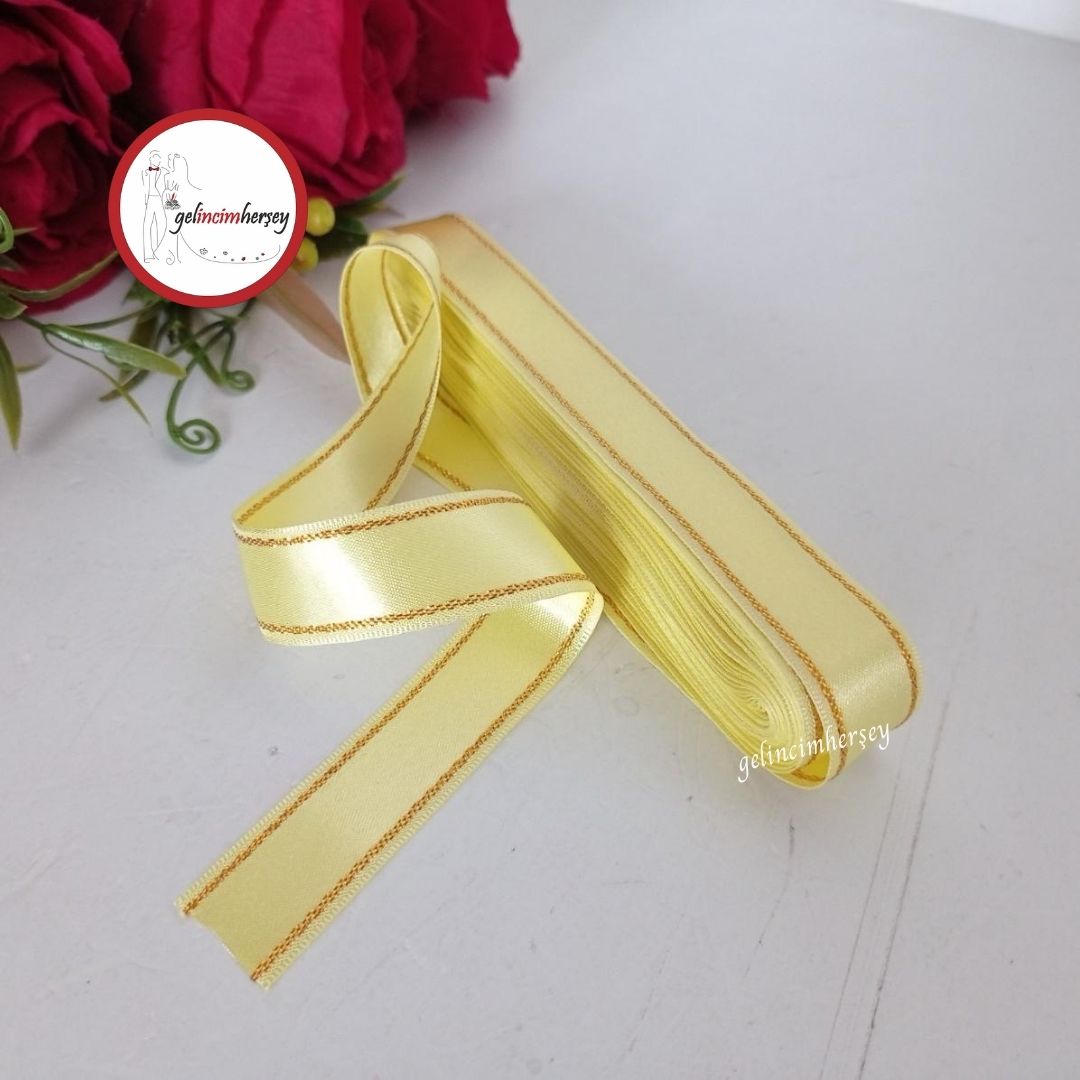 Gelincimherşey2cmSatenKurdeleSimŞeritliAçıkSarı2