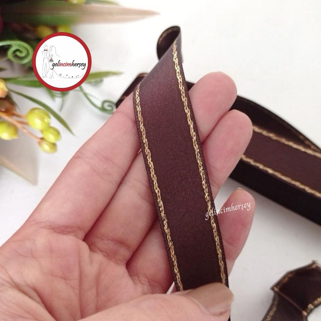 Gelincimherşey2cmSatenKurdeleSimŞeritliKahverengi