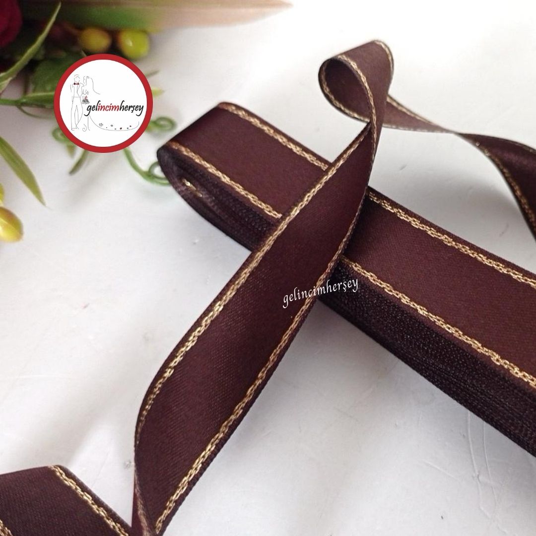 Gelincimherşey2cmSatenKurdeleSimŞeritliKahverengi2