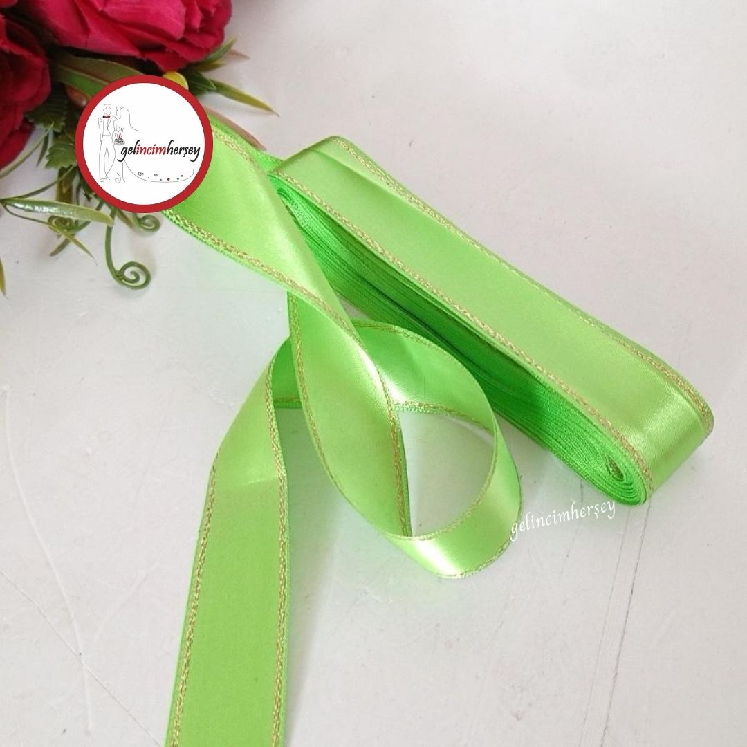 Gelincimherşey3cmSatenKurdeleSimŞeritliFıstıkYeşili1