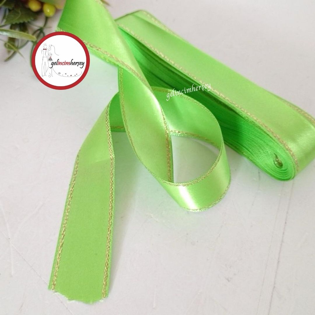 Gelincimherşey3cmSatenKurdeleSimŞeritliFıstıkYeşili2